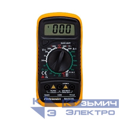 Мультиметр портативный MAS830L (DT850L) PROCONNECT 13-3021