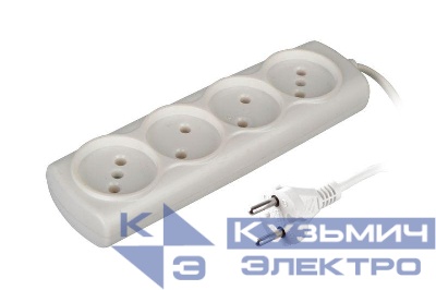 Удлинитель 4х5 6А 1300Вт ШВВП2х0.75 модель Р16-009 Si Volsten 13915