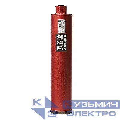 Коронка алмазная для мокрого сверления 76х370 мм, M22 FEDAST
