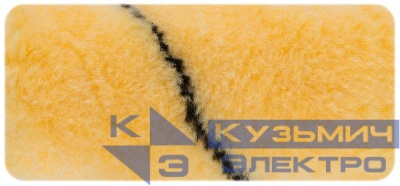 Ролик сменный полиакриловый с черной полосой "миди" диам. 30/51мм ворс 10 5мм 100мм беж. FIT 02627