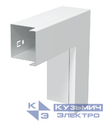 Угол плоский с крышкой кабель-канала 60х60мм сталь LKM F60060RW бел. OBO 6249485
