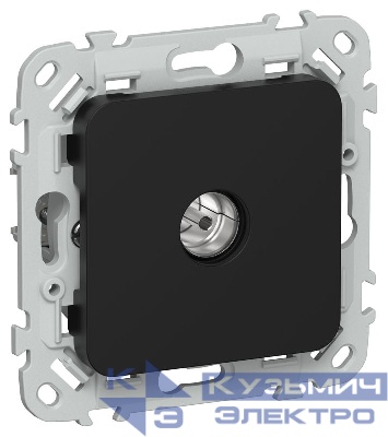 Розетка телевизионная оконечная СП FLITE РТВм-1-1-1-ФлЧ тип M экранир. механизм черн. IEK FI-A13-O-K02