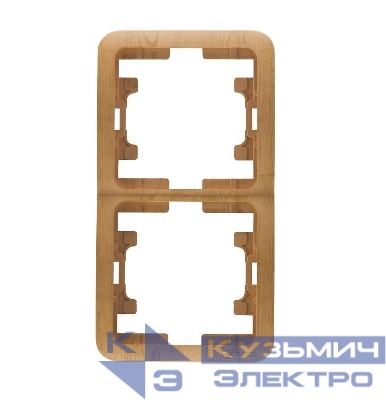 Рамка 2-м Mimoza верт. дуб Makel 24232