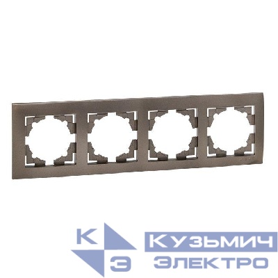 Рамка 4-м Валенсия графит EKF EWM-G-304-60