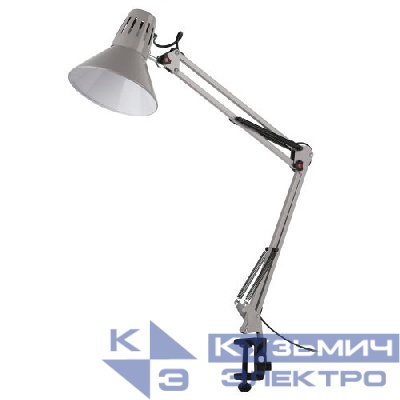 Светильник настольный N-121-E27-40W-GY E27 на струбцине сер. ЭРА Б0052758