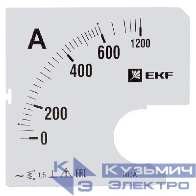 Шкала сменная для A961 600/5А-1.5 PROxima EKF s-a961-600