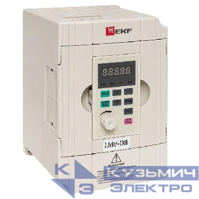 Преобразователь частоты 2.2/4кВт 1х230В VECTOR-100 PROxima EKF VT100-2R2-1B