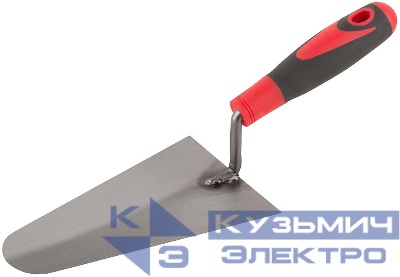 Мастерок бетонщика 180мм прорезиненная ручка КУРС 04936