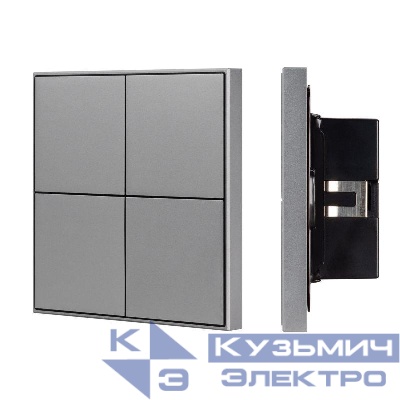 Панель кнопочная KNX-304-23-IN Grey (BUS Frame) (IP20 металл) INTELLIGENT ARLIGHT 038402