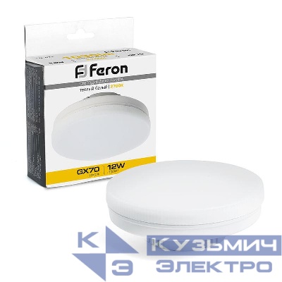 Лампа светодиодная LB-471 12Вт 2700К GX70 230В FERON 48300