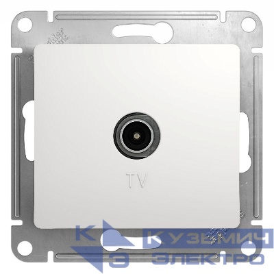 Розетка телевизионная TV Glossa коннектор механизм бел. SE GSL000193