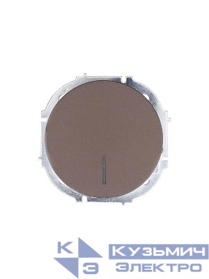 Выключатель 1-кл. СП OSEN 10А IP20 с подсветкой механизм шоколад LEZARD 743-7388-111