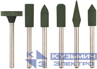 Насадка резиновая полировальнаямелкой зернистости набор 6шт FIT 36923