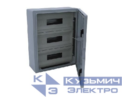 Корпус щита распределительного 350х500х195мм Din-рейки 45M (3х15) навесной пластик Cetinkaya Pano CP5107