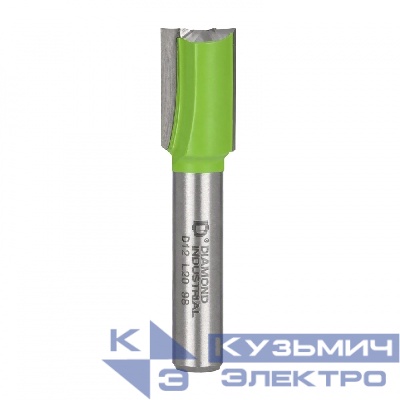 Diamond Industrial Diamond Industrial Фреза пазовая прямая с торцевым ножом 12x20 мм S=8 мм Z=2+1 DIDFRP81220