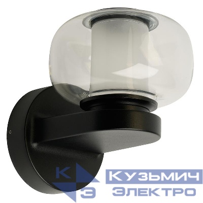 Светильник светодиодный DH1601 12Вт 4000К 900лм уличный на стену вверх черн. FERON 51988