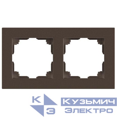 Рамка 2-м СП Accent 6-502-08 бронза Intro Б0063777