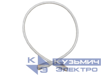 Патч-корд UTP4 cat.6a, 2.0м, литой коннектор, серый, Netko CKC