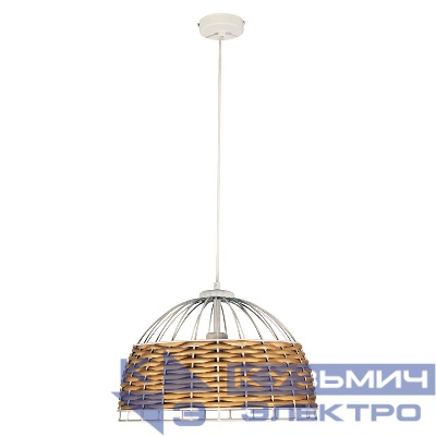 Светильник "Кантри" 212 НСБ 01-60-180 (ИМ) подвесной оплетенный бел. муар Элетех 1005405191
