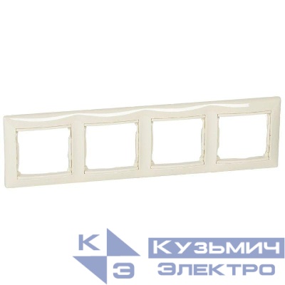 Рамка 4-м Valena горизонт. сл. кость IEK 774354