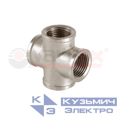 Крестовина никелированная ВР 1/2дюйм (70/5) VALFEX VF.760.N.012