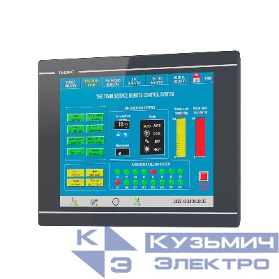 Панель промышленная операторская диагональ 15дюйм 64К цветов дисплей TFT разрешение 1024х768 px порты: 2 COM 1 Micro USB 1 USB 1 Ethernet DKC H1000-T150E