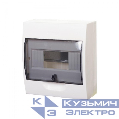 Бокс навесной ОП City9 Box 1 ряд 8мод. с прозр. дверцей SE EZ9E108S2SRU
