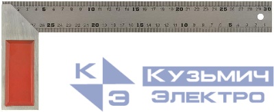 Угольник столярный рифленая шкала 300мм FIT 19454