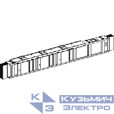 Секция прямая для втычн. отводн. блоков 3L+N+PER Al 1600А L4000 SchE KTA1600ED5403