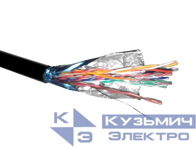 Кабель FTP10 cat.5e, 305м, 24 AWG, для наружных работ, черный