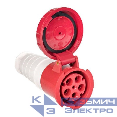 Розетка кабельная 63А 380В 3P+РЕ+N IP67 (235) EKF ps-235-63-380