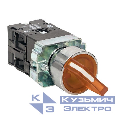 Переключатель BD33 3P с желт. подсветкой 230В NO PROxima EKF xb2-bk33-y-230