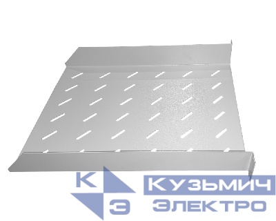 Полка консольная 2U, глубина 580, без крепежа, серая