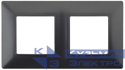 Рамка 2-м 14-5002-05 Elegance антрацит ЭРА Б0034391