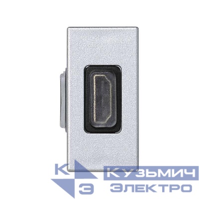 Плата с разъемом HDMI 22.5х45мм "мама-мама" алюм. Simon Connect K129B-8