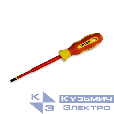 Отвертка 1000В Sl5.5х1х125мм (09314) SHTOK 376344