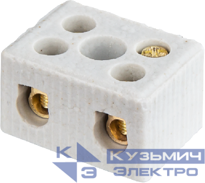 Колодка зажимная винтовая керамическая КЗВ 61 707 NTB-HCR-2-35/WH (уп.40шт) Navigator 61707