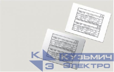 Табличка полужесткая для маркировки оболочек клейкое основание ПВХ красн. (уп.10шт) DKC TASE60100AR