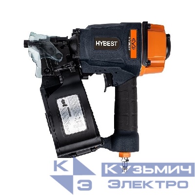 Пистолет гвоздезабивной для строительства HYBEST HPCN55 (пневматический, гвозди CNW)