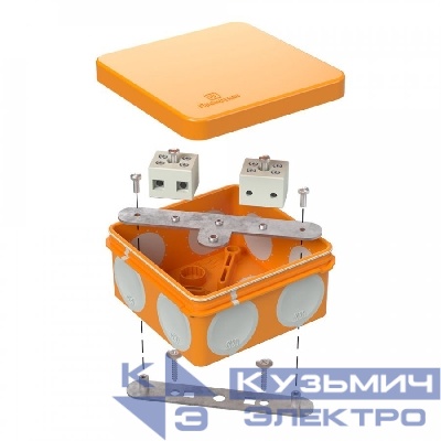Коробка огнестойкая для о/п двухкомпонентная 60-0210-FR6.0-4 Е15-Е120 80х80х40 (1 шт/уп) Промрукав