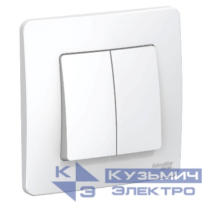 Выключатель 2-кл. СП Blanca 10А IP20 (сх. 5) 250В бел. SE BLNVS010501