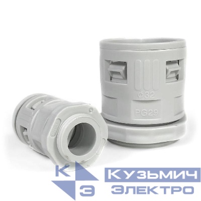 Муфта вводная для гофрированных труб ВМ-ГТ d16мм сер. Промрукав PR08.3268