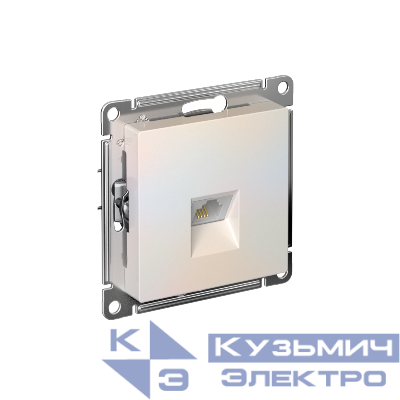 Розетка телефонная 1-м СП AtlasDesign RJ11 механизм жемчуж. SE ATN000481