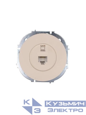 Розетка компьютерная СП OSEN RJ45 кат.6 механизм сл. кость LEZARD 743-9088-140