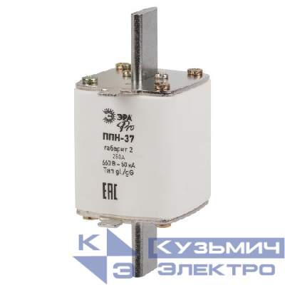 Предохранитель плавкий ППН-37 габарит 2 250А PRO ppn-37-2-250 Эра Б0064024