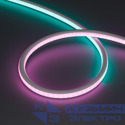 Лента светодиодная SPI-WAVE-TOP-G200-18x15mm 24В RGB PX2 26Вт/м IP54 wire x1 вывод прямой герметичная (уп.5м) Arlight 052418