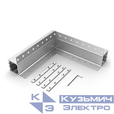 Угол SL-LINIA32-FANTOM-EDGE внутренний металл Arlight 030100