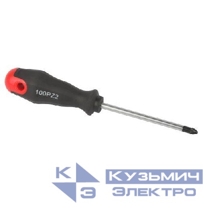 Отвертка PZ 2х100мм крестовая двухкомпонентн. рукоятка ЭРА Б0055852