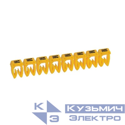Маркер каб. 0.15-0.5кв.мм CAB3 "M" черн. на желт. фоне (уп.300шт) Leg 038122