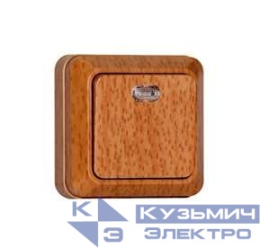 Выключатель 1-кл. ОП Олимп 10А IP20 с подсветкой (еврослот) бук UNIVersal 7946710